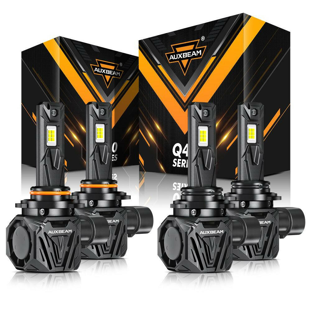 AUXBEAM Q40 Series Ultra-High Brightness 30000LM 120W LED Headlight Bulbs 6500K - SLBSTORE