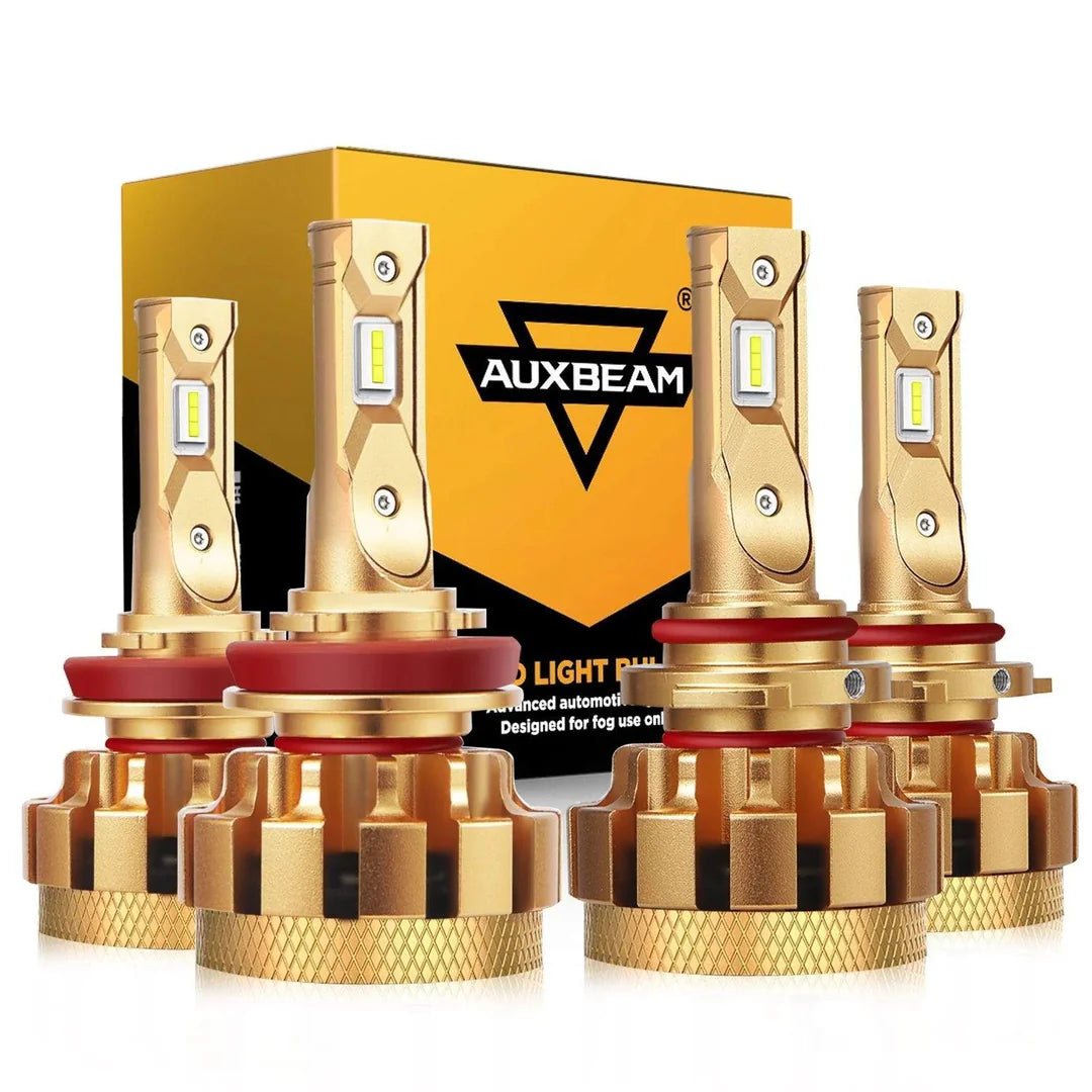 Auxbeam F-16 PLUS Series 18000LM 70W LED Headlight Bulbs 6000K Cool White - SLBSTORE