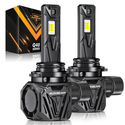 AUXBEAM Q40 Series Ultra-High Brightness 30000LM 120W LED Headlight Bulbs 6500K - SLBSTORE