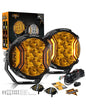 Auxbeam V-ULTRA Series 5 Inch 172W LED Side Shooter Amber Pod Lights Amber DRL - SLBSTORE