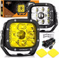AUXBEAM XP-ULTRA SERIES 5 INCH 110W 11000LM WHITE/AMBER LED DRIVING LIGHTS PODS LIGHT - SLBSTORE