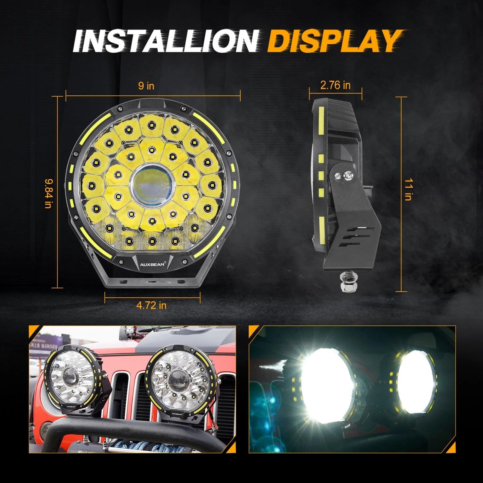 360 PRO Series 7 INCH/9 INCH 360-PRO Series Offroad LED Driving Lights - SLBSTORE