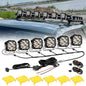 XP - ULTRA SERIES 4.5 INCH LED POD LIGHTS SPOT OFF ROAD LIGHTS WITH AMBER DRL - SLBSTORE