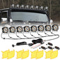 XP - ULTRA SERIES 4.5 INCH LED POD LIGHTS SPOT OFF ROAD LIGHTS WITH AMBER DRL - SLBSTORE