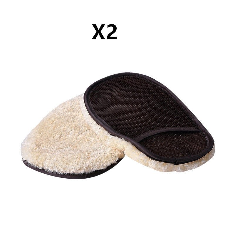 Car type soft hair car wash cleaning gloves car motorcycle car wash car care cleaning tools - SLBSTORE