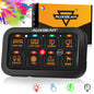 RGB SERIES 8 GANG (RA80) SWITCH PANEL, TOGGLE/ MOMENTARY/ PULSED MODE SUPPORTED (ONE - SIDED OUTLET) - SLBSTORE