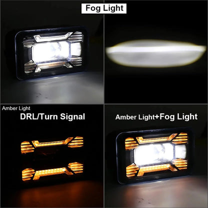 60W LED Fog Lights with DRL/ Turn Signal for Ford F150 2015 2016 2017 2018 2019 2020 - SLBSTORE
