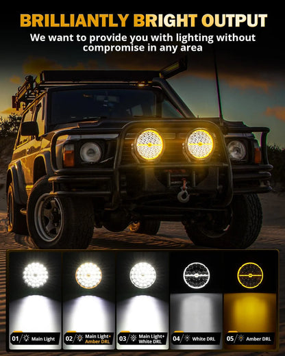 RAY - L SERIES | 9 INCH 318W 34180LM DUAL DRL OFFROAD LED DRIVING LIGHTS - SLBSTORE