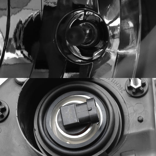 Black Headlight For 2008 - 2016 Freightliner Cascadia With Halogen Bulb, Driver's Right - SLBSTORE