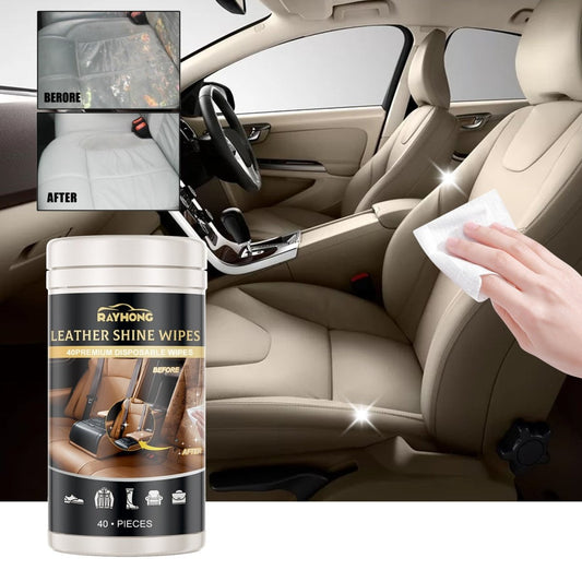 Leather Cleaning Wipes Sofas And Cars - SLBSTORE