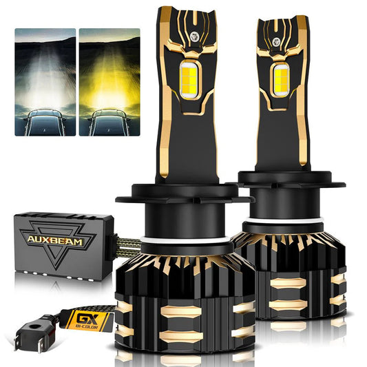 H7 HIGH POWER & BRIGHTNESS GX BI-COLOR SERIES 25000LM 110W LED HEADLIGHT BULBS - SLBSTORE