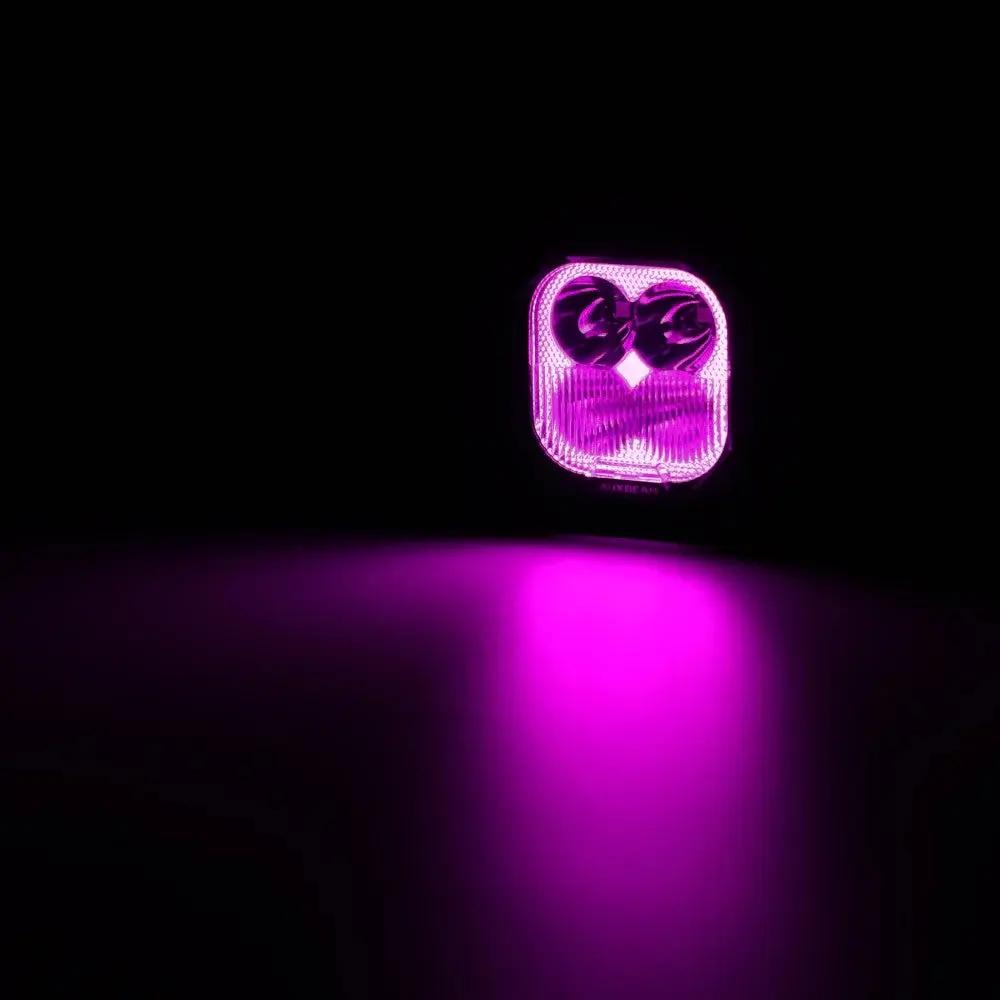 AUXBEAM 3" 116W RGB LED Pod Lights COMBO Beam 8 Color Lights Color Play 12960LM - SLBSTORE