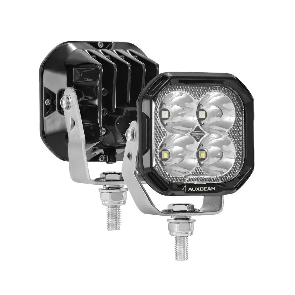 AUXBEAM 3" 116W RGB LED Pod Lights SPOT Beam 8 Color Lights Color Play 12960 LM - SLBSTORE