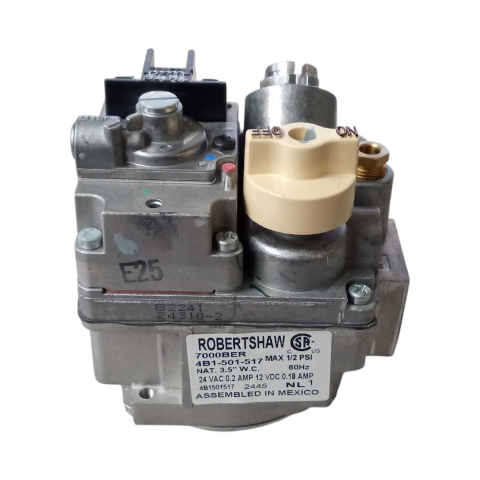 Robertshaw 700-400 24 Volt Gas Valve for HVAC Heating Controls Straight Through - SLBSTORE