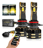 AUXBEAM GX BI - COLOR SMART Serie 25000LM 110W LED Headlight Bulbs App Control NEW - SLBSTORE