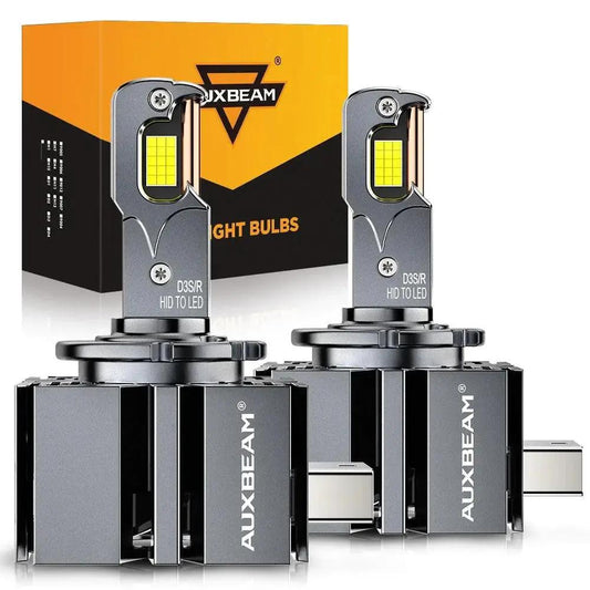 Auxbeam D3 D3S D3R LED Headlight Bulbs 70W 22000LM D - PRO Series HID Replacement - SLBSTORE