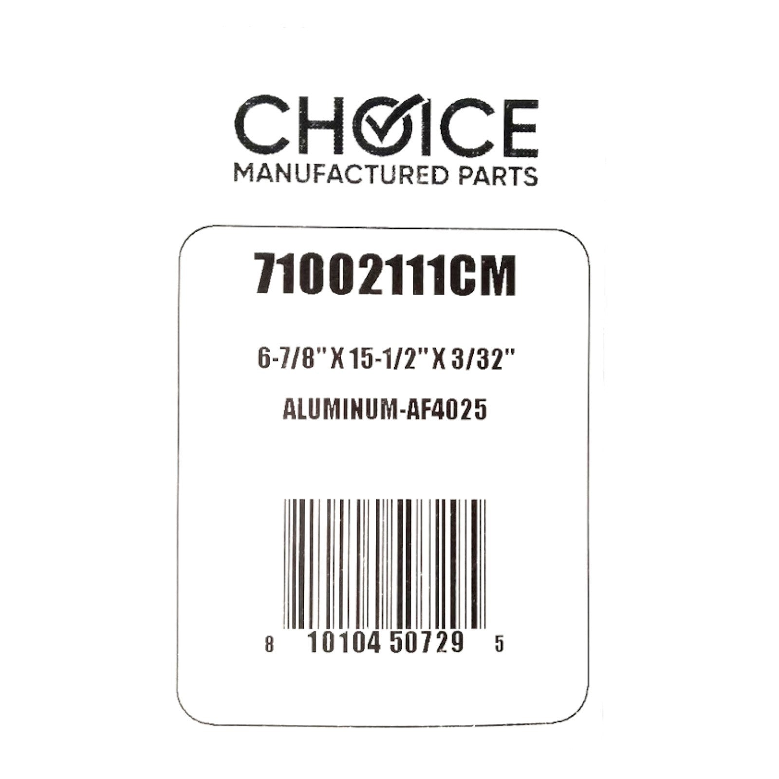 Choice Part 71002111 Aluminum Grease Range Hood Filter for Whirlpool WP71002111 - SLBSTORE