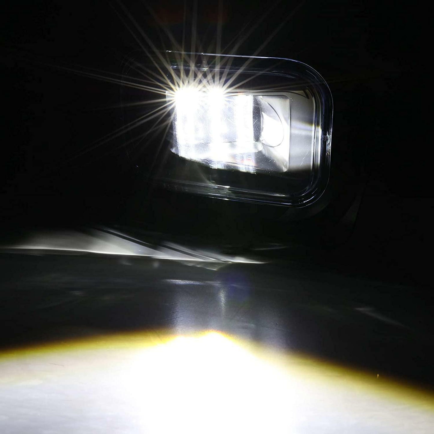 LED Fog Lights Dodge Ram 1500 2009 - 2012, Ram 2500/3500 2010 - 2018 Auxbeam (Black) - SLBSTORE