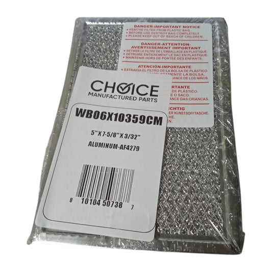 Choice Part WB06X10359 Aluminum Grease Range Vent Hood Filter for GE - SLBSTORE