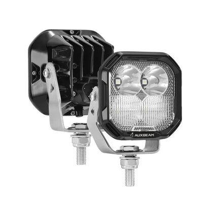 AUXBEAM 3" 116W RGB LED Pod Lights COMBO Beam 8 Color Lights Color Play 12960LM - SLBSTORE