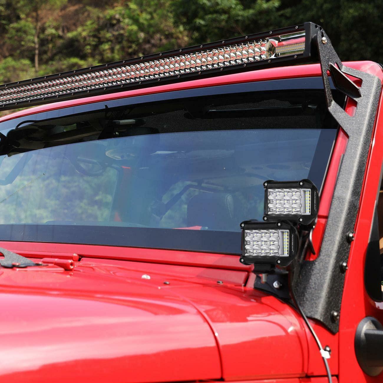 Auxbeam 4" Side Shooter LED Pods 19W Off Road Light Pod Combo Beam - SLBSTORE