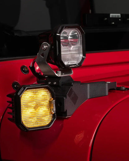 AUXBEAM 3" 116W RGB LED Pod Lights COMBO Beam 8 Color Lights Color Play 12960LM - SLBSTORE