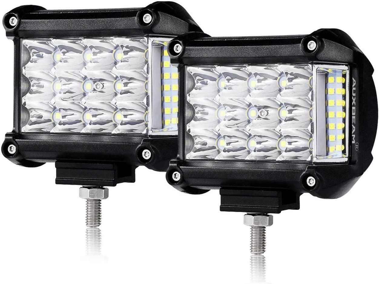 Auxbeam 4" Side Shooter LED Pods 19W Off Road Light Pod Combo Beam - SLBSTORE