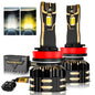 H11/H9/H8/H16JP LED BULB FOG LIGHTS/LOW BEAM LIGHTS 110W 25000LM GX BI-COLOR SERIES HIGH POWER & BRIGHTNESS DUAL COLOR SWITCHBACK | 2 BULBS - SLBSTORE
