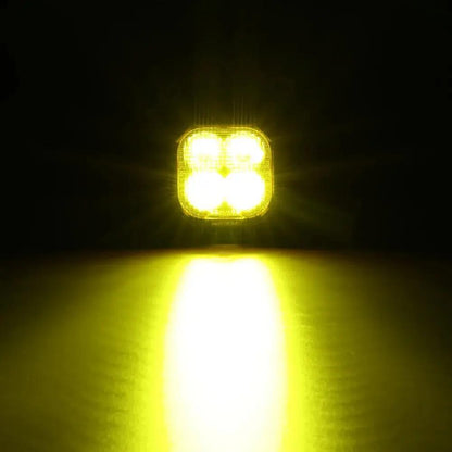 AUXBEAM 3" 116W RGB LED Pod Lights FLOOD Beam 8 Color Lights Color Play 12960 LM - SLBSTORE