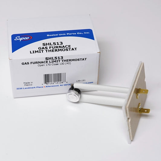Supco SHL513 Plenum Limit Thermostat Thermodisc L170-40 - SLBSTORE