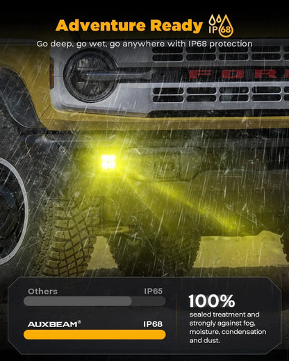 AUXBEAM 3" LED Fog Light Kit For Lexus Toyota Subaru Legacy - SLBSTORE