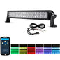 Auxbeam 22 Inch V - Series Curved RGBW Color Changing Off Road Led Light Bar - SLBSTORE