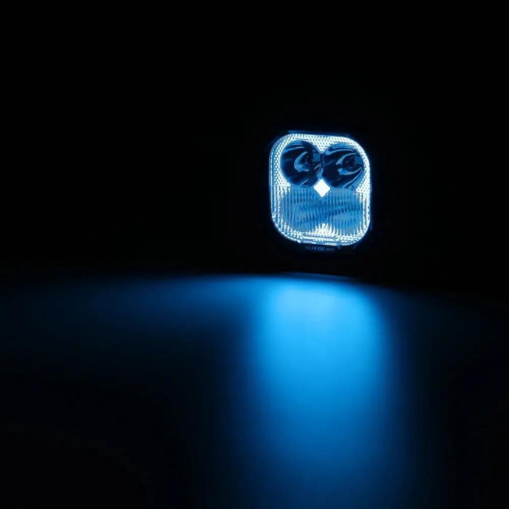 AUXBEAM 3" 116W RGB LED Pod Lights COMBO Beam 8 Color Lights Color Play 12960LM - SLBSTORE