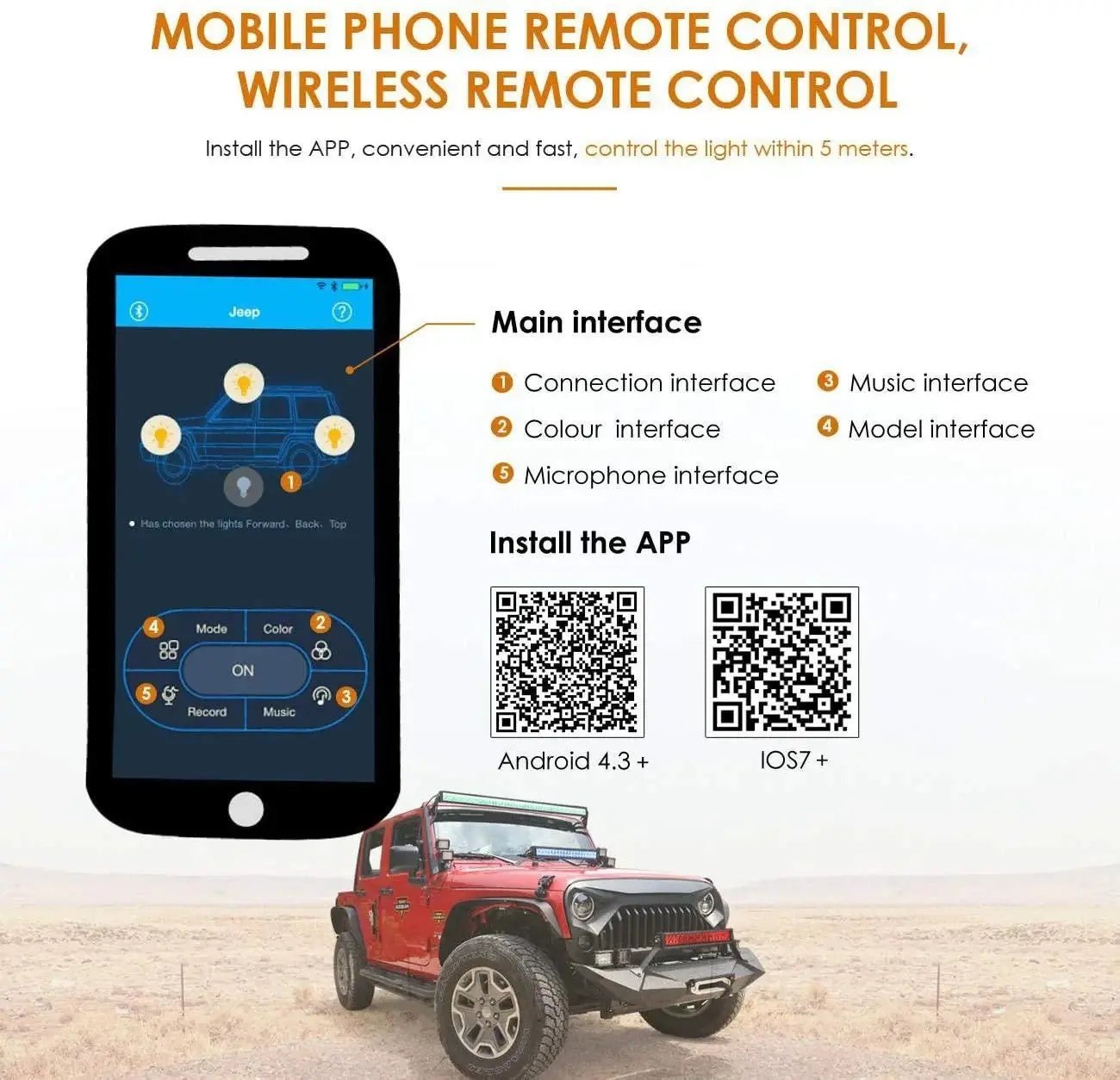 Auxbeam 32 Inch V - Series Curved RGBW Color Changing Off Road Led Light Bar - SLBSTORE