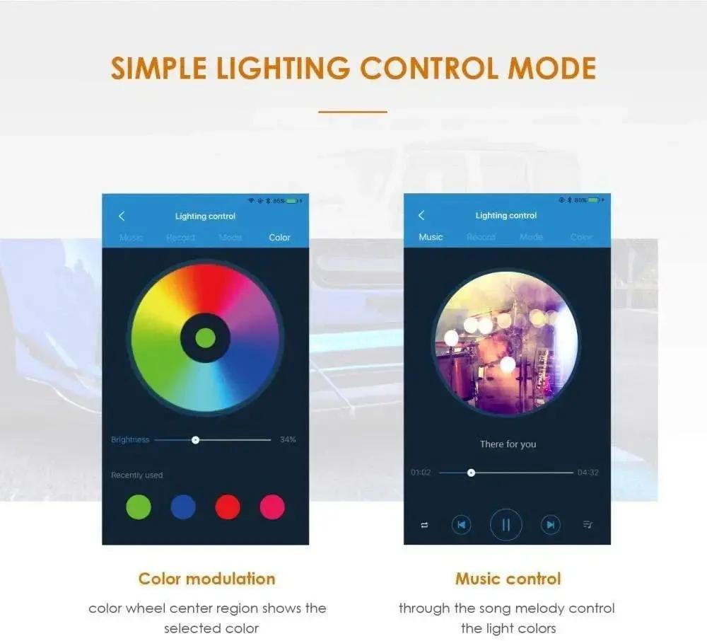 Auxbeam 32 Inch V - Series Curved RGBW Color Changing Off Road Led Light Bar - SLBSTORE