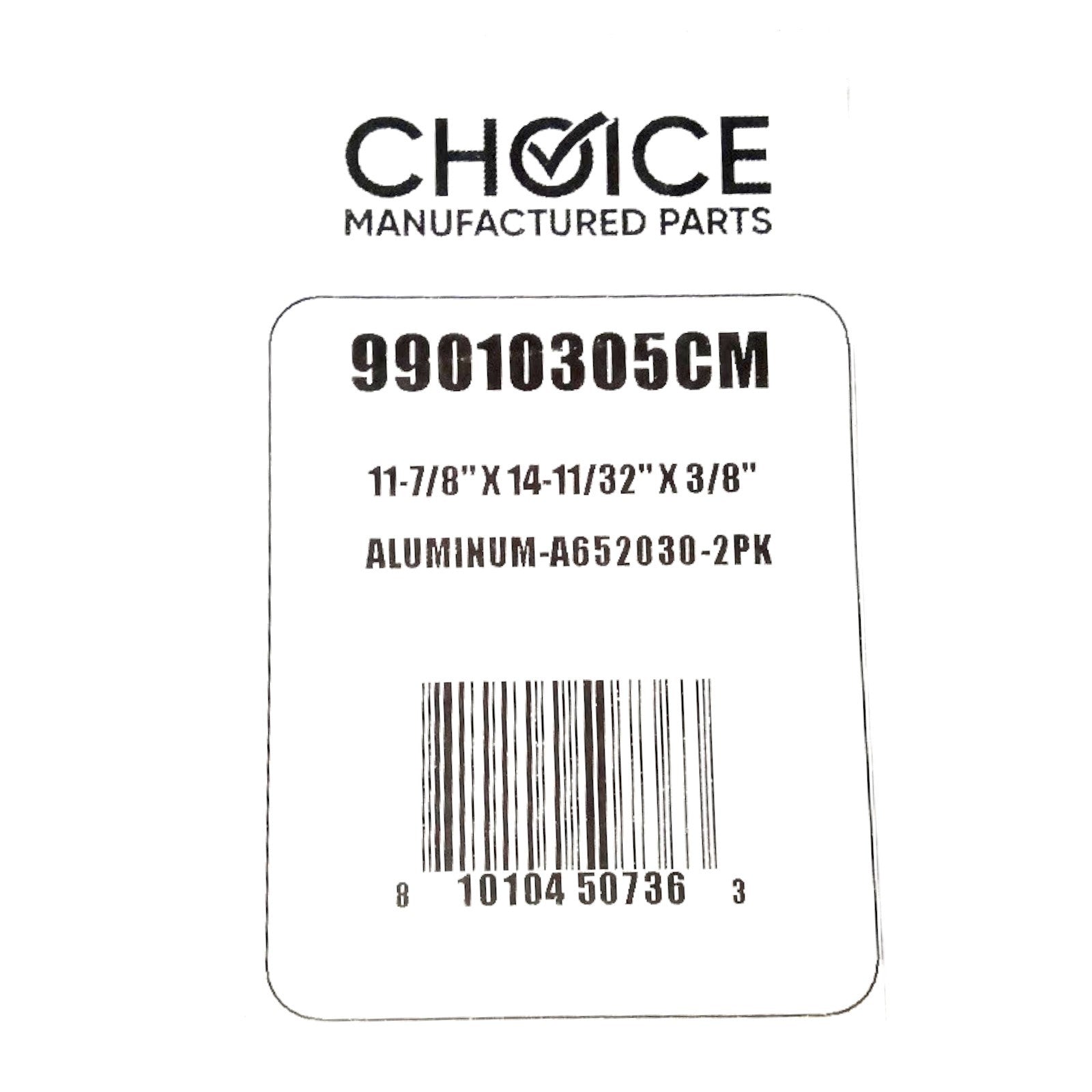 Choice Part 99010305 Aluminum Grease Range Vent Hood Filter 2 Pack for Broan - SLBSTORE