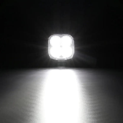 AUXBEAM 3" 116W RGB LED Pod Lights FLOOD Beam 8 Color Lights Color Play 12960 LM - SLBSTORE