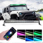 Auxbeam 42 Inch V - PRO Series Straight RGBW Color Changing Off Road Led Light Bar - SLBSTORE