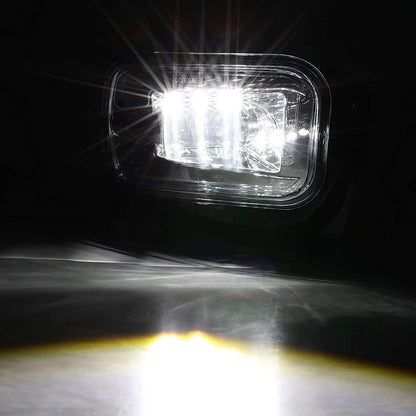 LED Fog Lights Dodge Ram 1500 2009 - 2012, Ram 2500/3500 2010 - 2018 Auxbeam Chrome - SLBSTORE