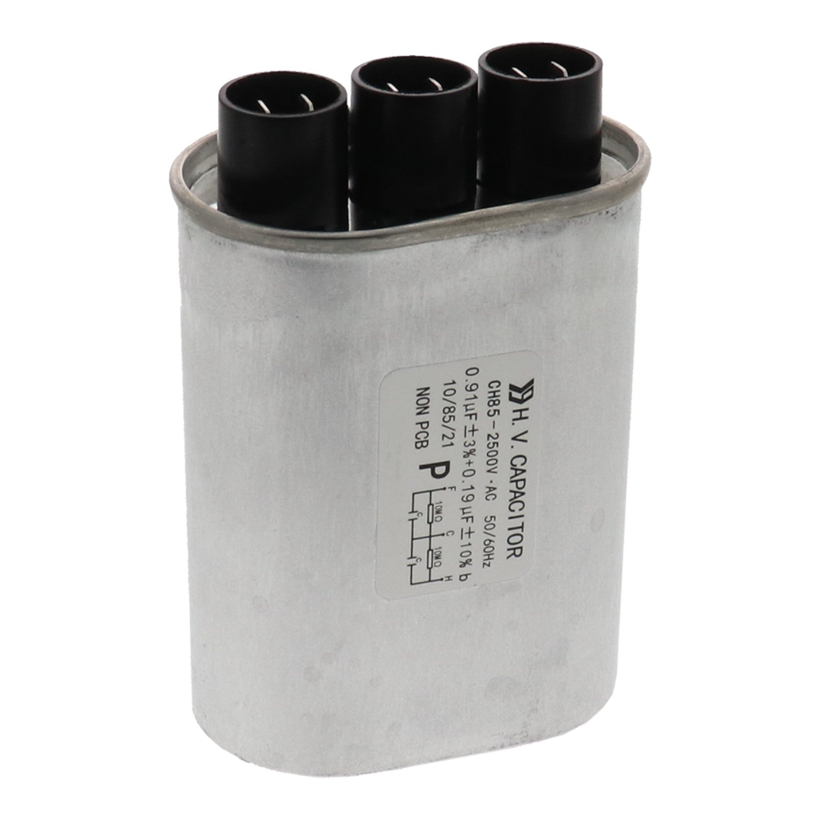 100232 Rapid Cook Oven Dual High Voltage Capacitor 0.91uF 2500V for TurboChef - SLBSTORE